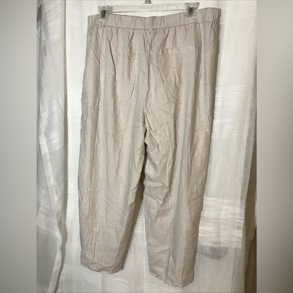 Vero Moda womens plus size linen pants, curvy.  NWT